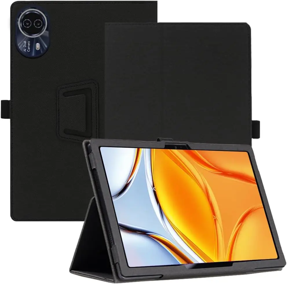 Elegant 14 Tablet PU Leather Cover with Stylus Holder