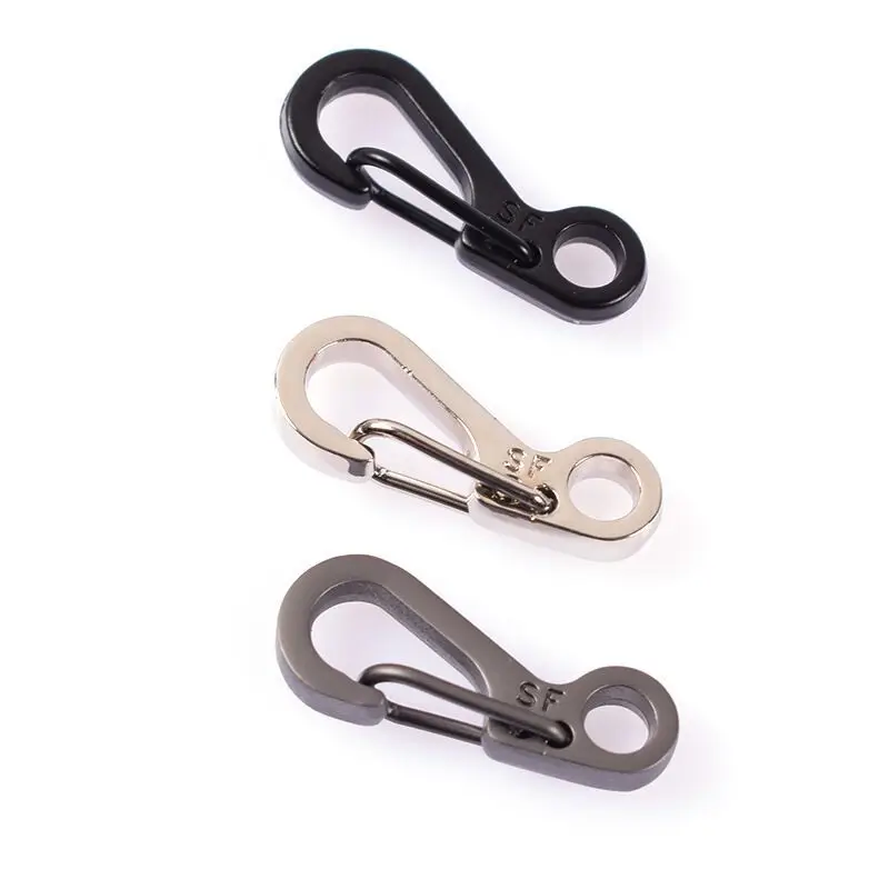 

10 Pcs Equipment Survival EDC Paracord Carabiner Snap Mini SF Spring Clip Camping Hiking Hook Backpack Tactical Buckle Clip