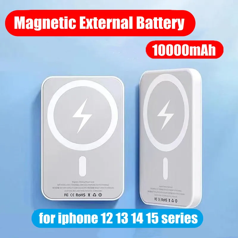 

Magnetic Power Bank Portable Wireless Charger For iphone 12 13 14 Promax External Battery Mag-Safe Powerbank Auxiliary Battery