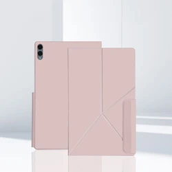 Ultra Thin Magnetic Stand Smart Case with Pencil Holder for Tab S11 Ultra 14.6 (Pink)