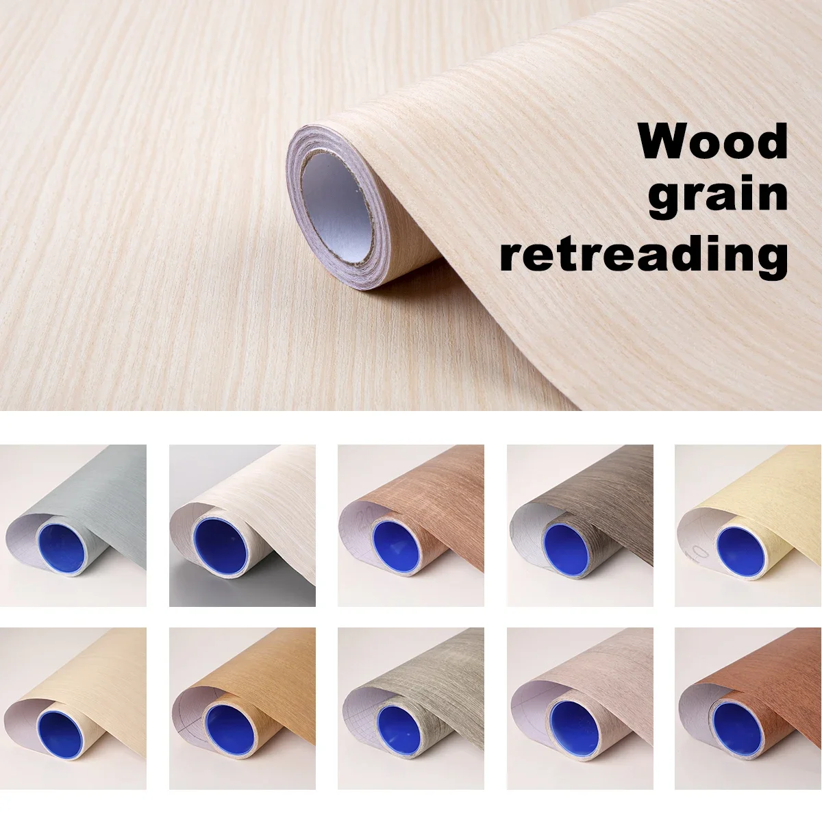 

Wood Grain Wall Sticker Home Decor Furniture Waterproof Vinyl Desktop Film Self Adhesive Wallpaper Kitchen Cabinet Door Sticker