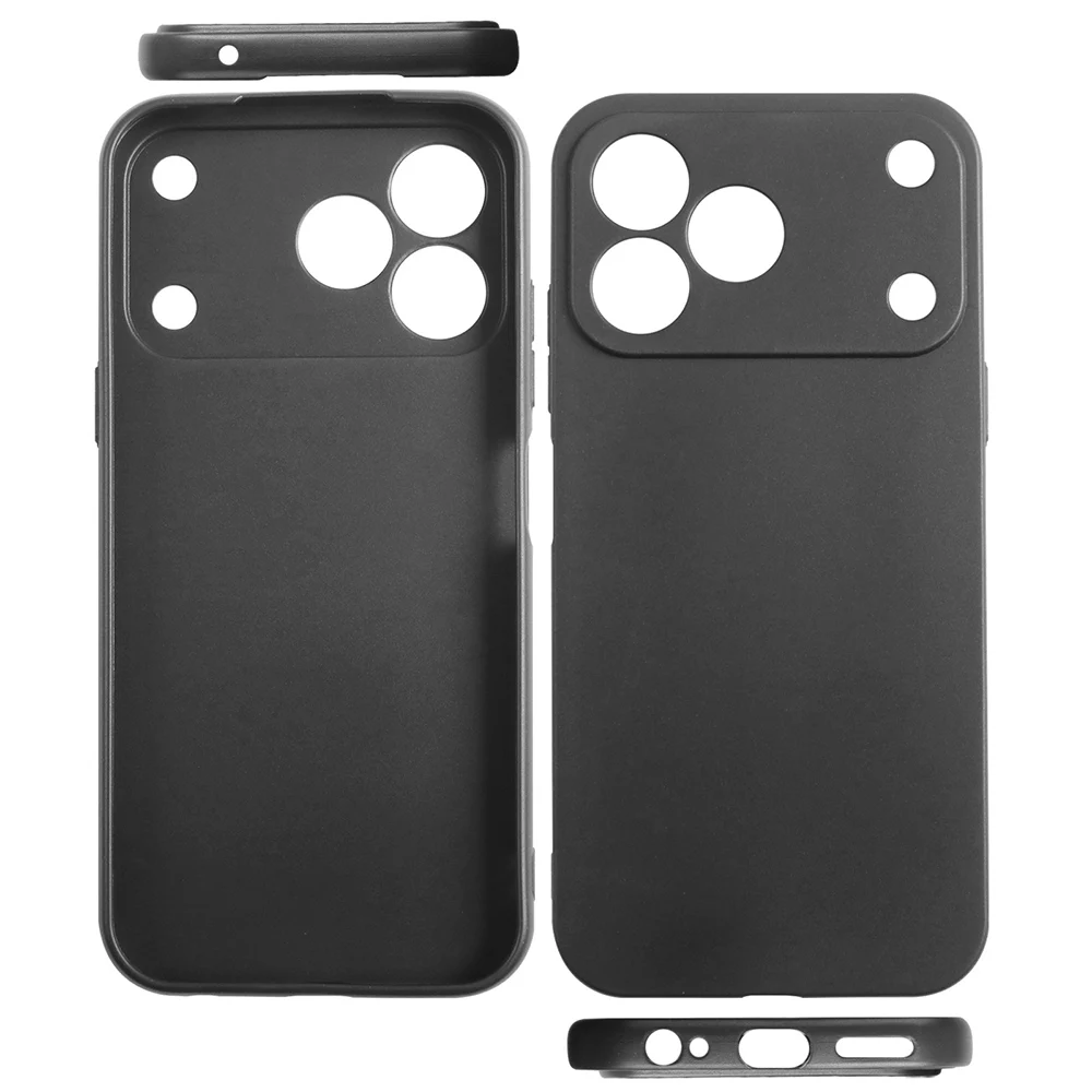 Black Matte Silicone Soft Protective Phone Case Cover