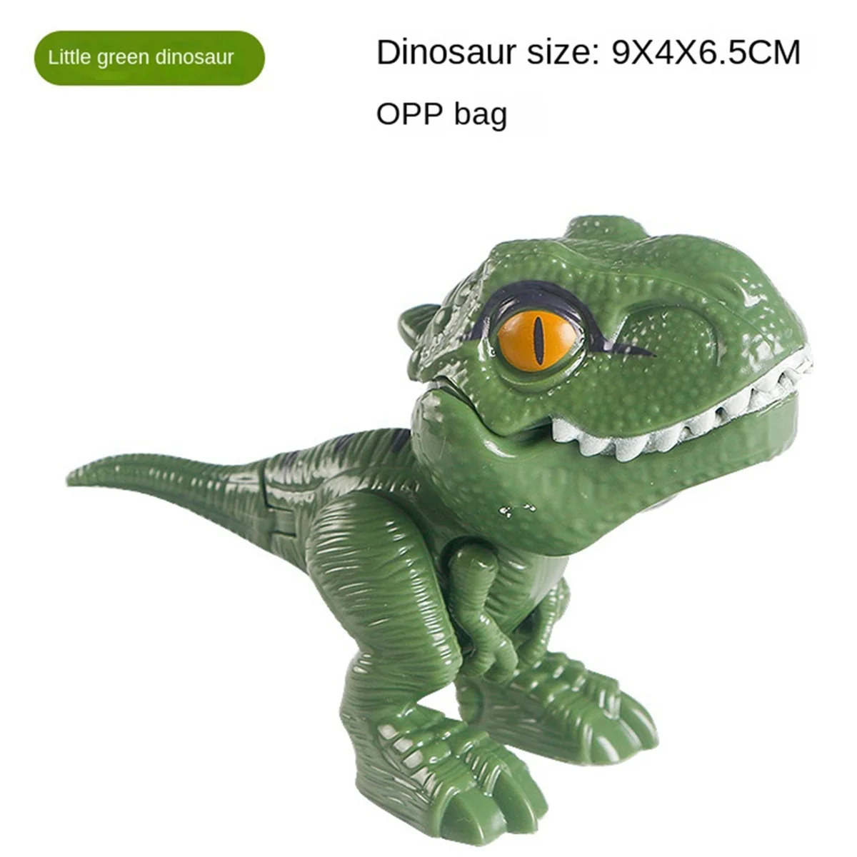 A72I Children'S Dinosaur Egg Finger Biting Toys Simulation Tyrannosaurus Tyrannosaurus Dinosaur Boy Funs Toys Green