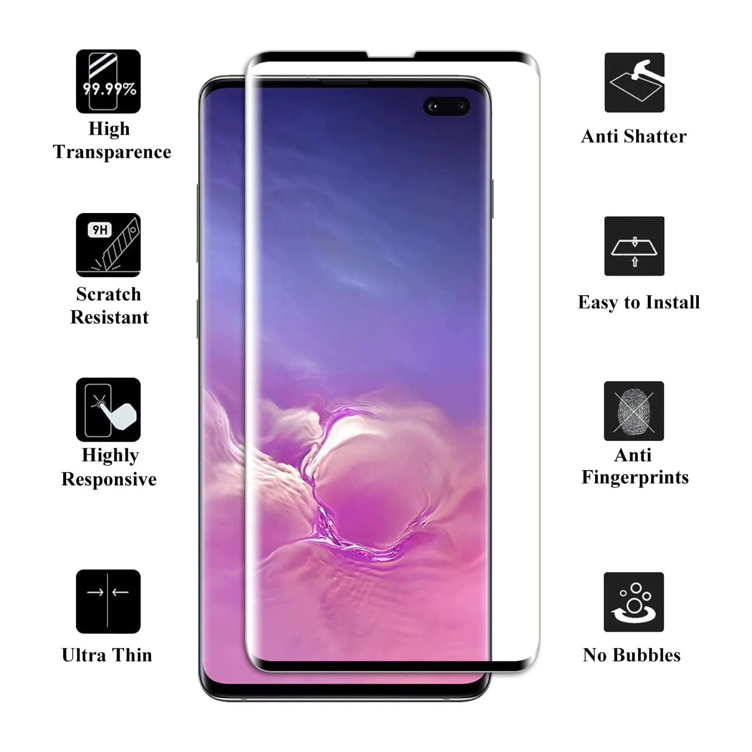 1 pièces/4 pièces verre guatémaltèque pour Samsung Galaxy S10 protecteur d'écran SM-G973 Film de verre