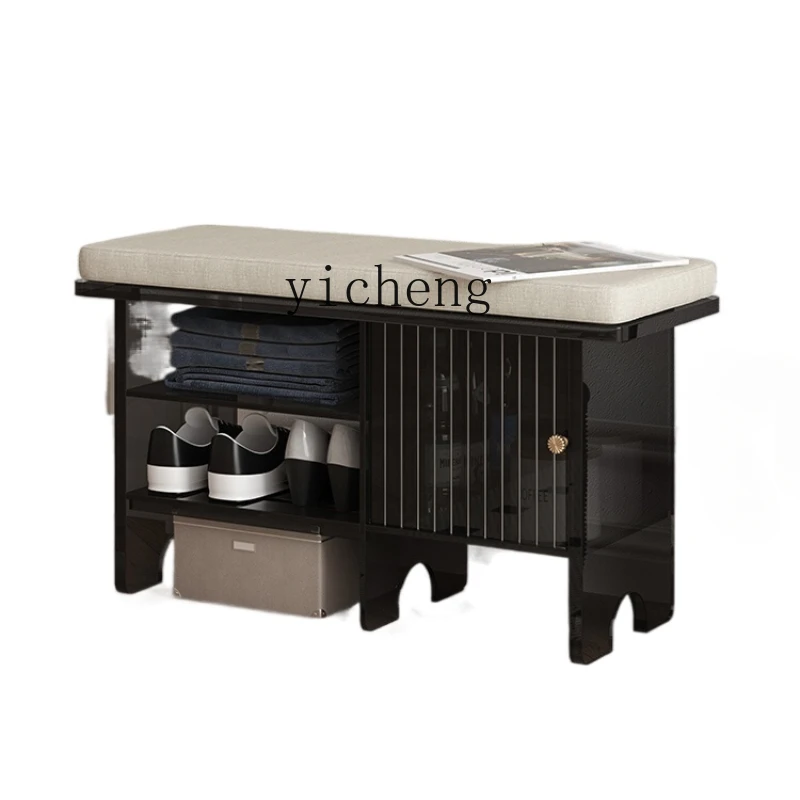 

ZC Acrylic Entrance Shoe Changing Stool Home Doorway Shoes Rack Bench