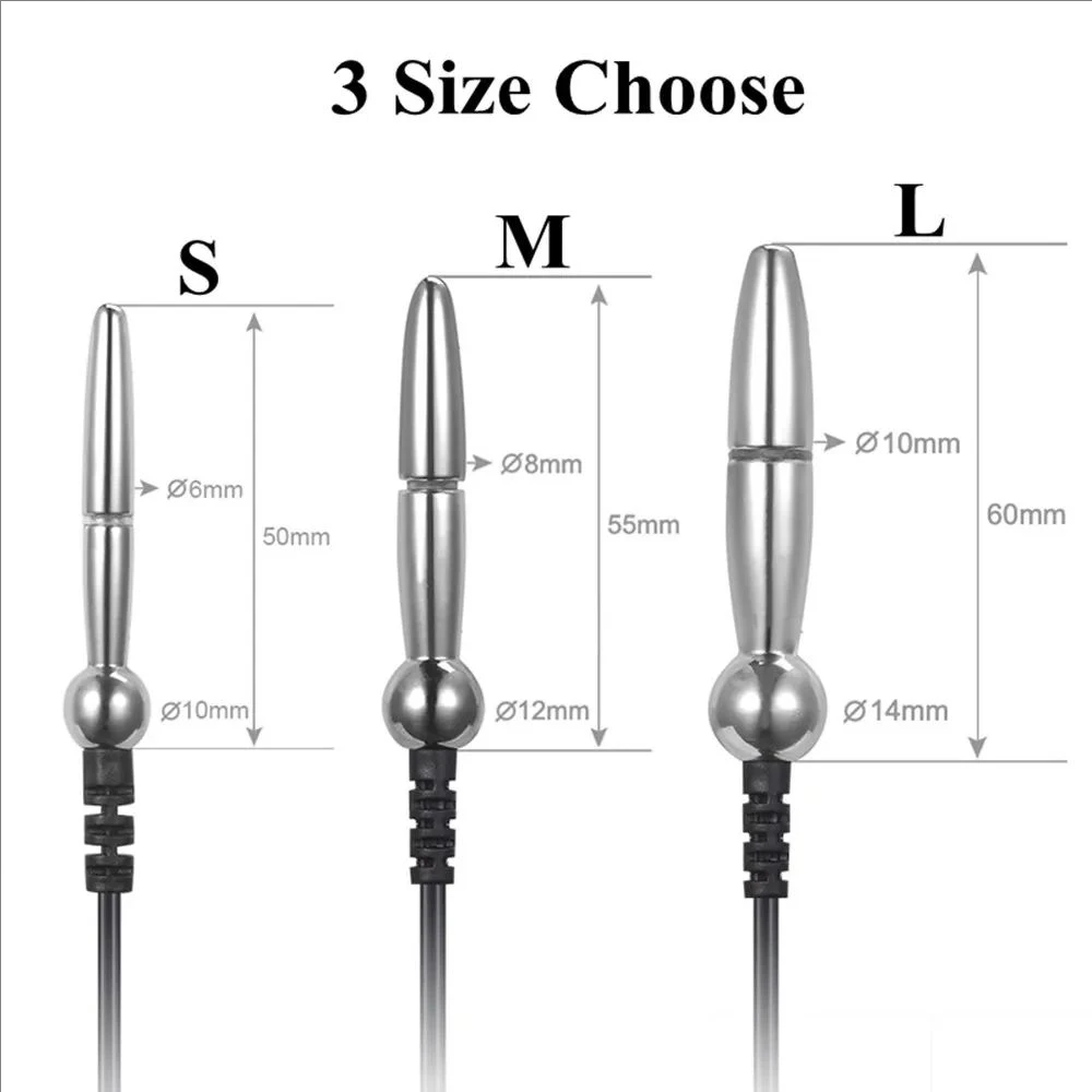 Urethral Dilator Silicone Urethral Sounding Penis Plug for Men Sex Toys