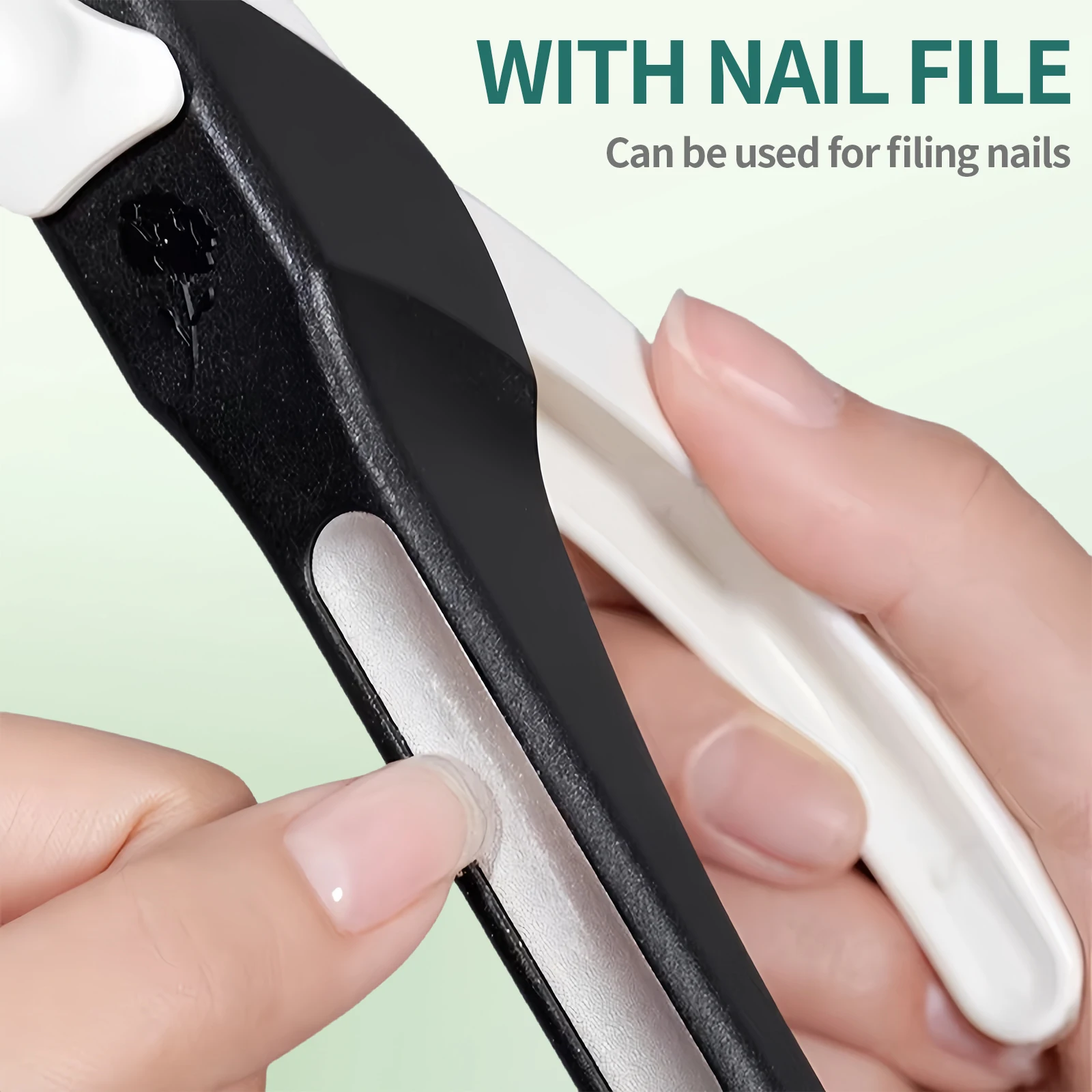 NAILPOP Tagliaunghie acrilico regolabile con misuratore Strumento professionale per manicure con lama in acciaio inossidabile per punte per unghie - immagine 6