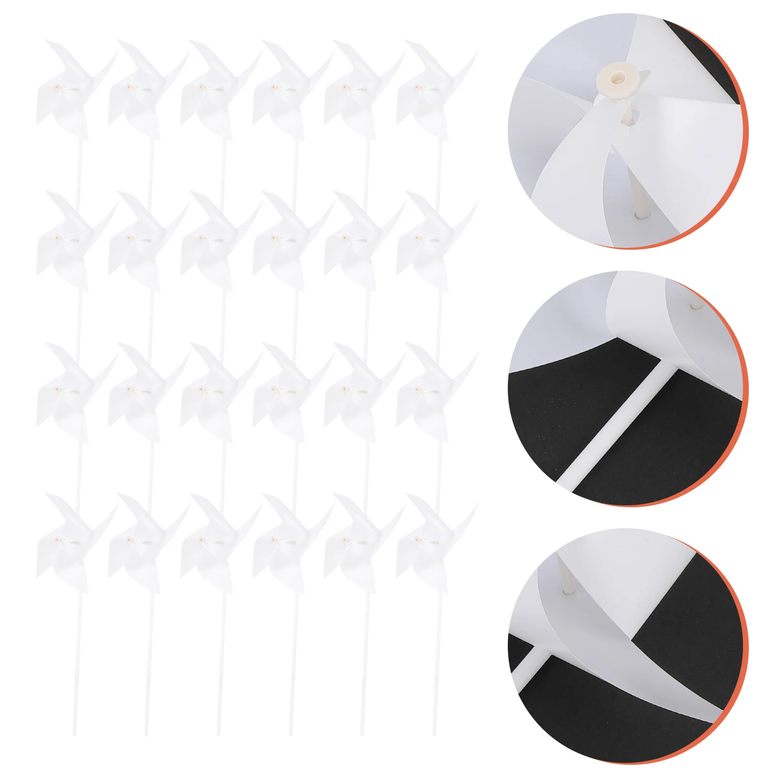 24 Pcs Kids Windmills Toys Baby Children Graffiti Painting Pinwheels Craft Kits Educational Toy Creative Handmade Set