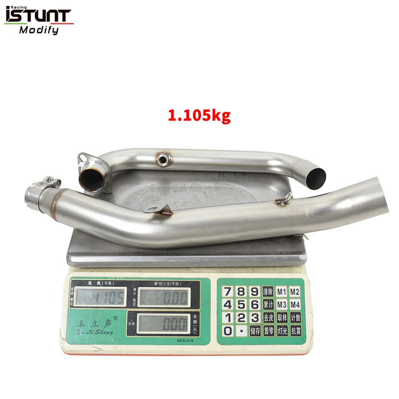 Motorcycle Exhaust 50.8mm Muffler Escape Modified Tube Header Front Link Pipe Slip On For LFFAN KP mini150 LF150-5U 5W 2015-2023 - Image 3