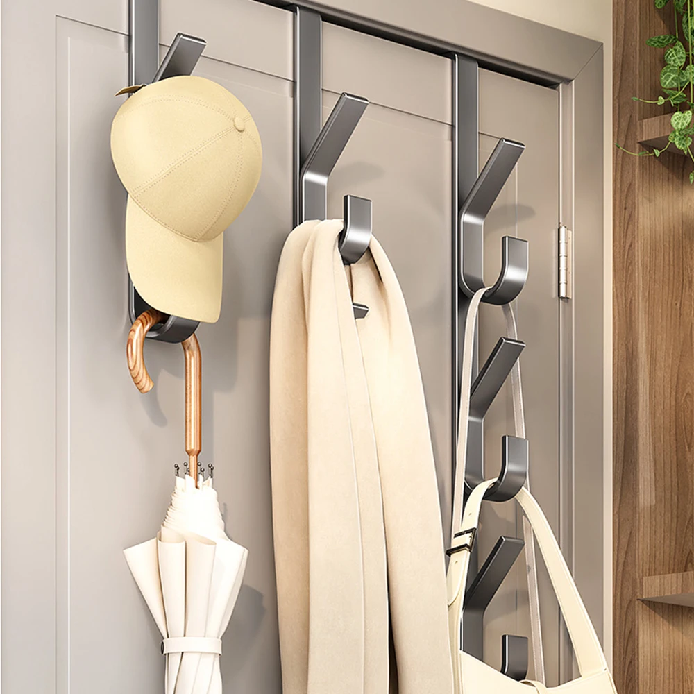 Door Hook Strong Metal Coat Rack Suitable for Clothes Hats and Bags Space Saving Design Suitable for Bedroom