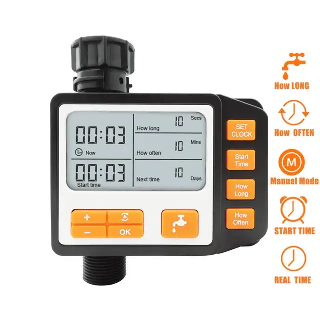 IP65 Programmable Garden Watering Timer Automatic Watering Irrigation Programmer For Greenhouse Drip Water System Controller 2