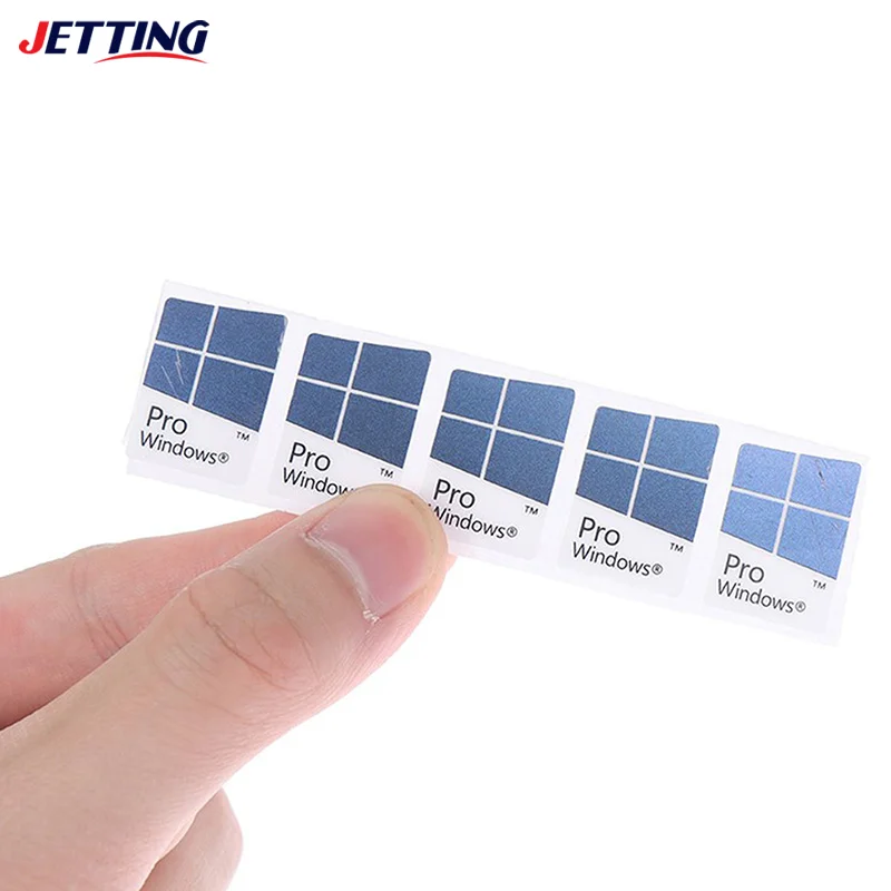 Blue Notebook Desktop Computer Windows10 Sticker WIN10 PRO Label 10pcs