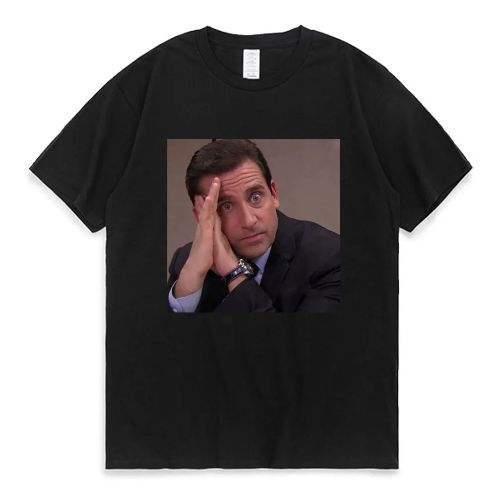 

Funny Michael Scott Graphic Print T Shirt Tv Series The Office Dwight Schrute Jim Halpert T-shirt Short Sleeve Men's Tshirts Top