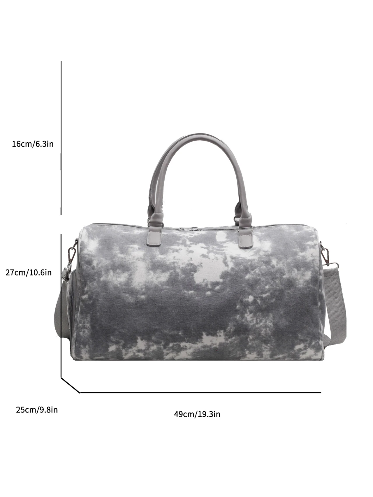 حقيبة سفر بصبغة مربوطة مع مقصورة للأحذية للنساء ،...