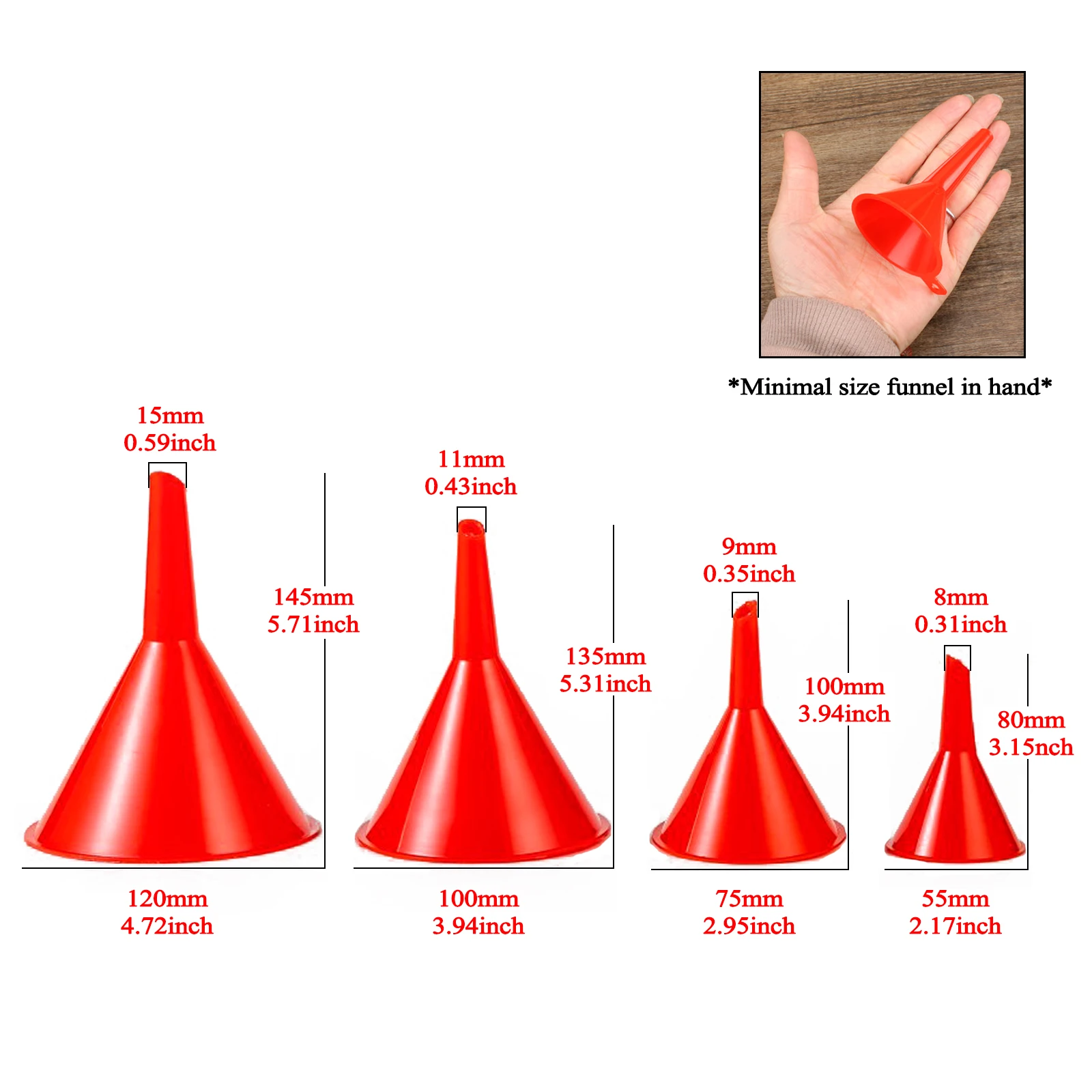 Imbuti In Plastica Imbuto Per Alimenti Di Plastica Cm 8 Utensili Da Cucina Imbuti In Plastica A Confronto