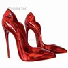 Women Sexy High Heels Wavy Side Stiletto Pumps Dress Red Black Silver Hollow Pointed Toe Spring Catwalk Mcasual Hot Chick Shoes 1