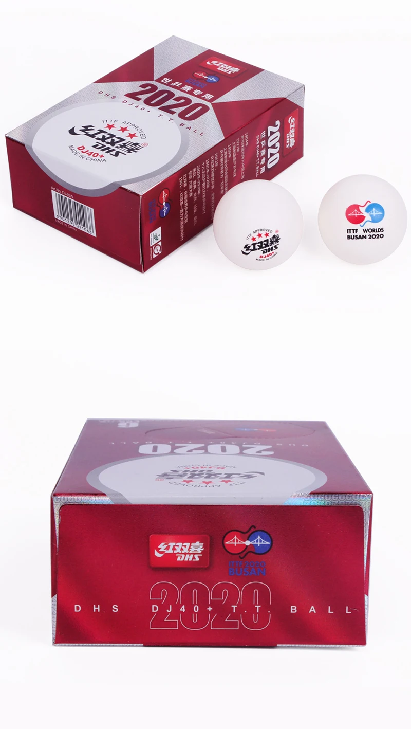 Neue DHS DJ40+ Tischtennisbälle WTT 3-Sterne-ABS Neues Material mit Naht-Tischtennisbällen für professionelle Wettbewerbe 6 pro Box – Detail 11