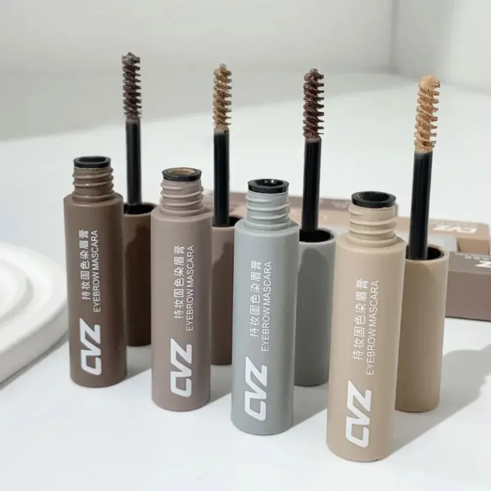 4 Colors Long Lasting Waterproof Eyebrow Mascara Cream Eye Brow Shadow Makeup Beauty Comstic Tools with Brush Dye Eyebrow Gel 6