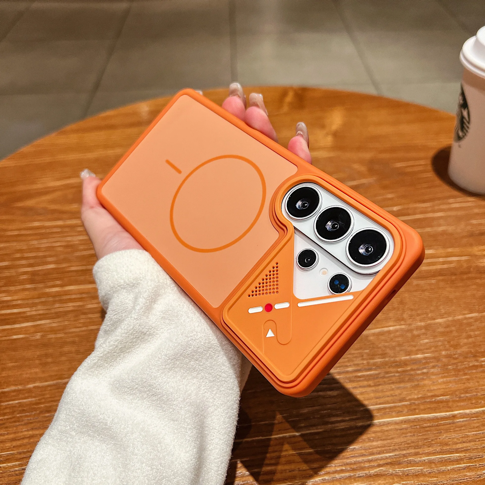 Magnetic Shockproof Silicone Case with Camera Protector and Mag-safe Charging