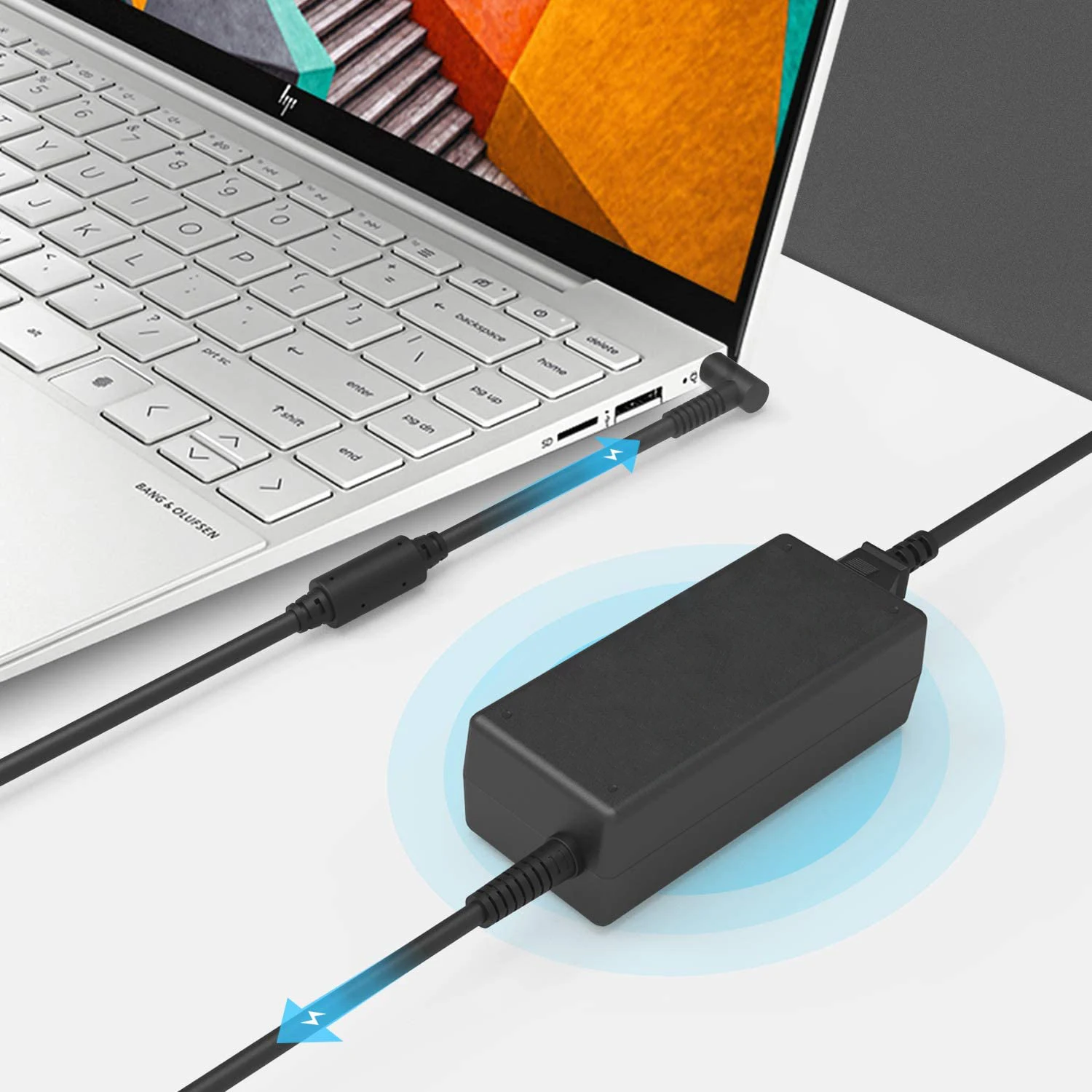 HP 스트림 X360 11 13 14 시리즈용 블루 핀 AC 어댑터 충전기, 공급 코드 4.5x3.0mm, 45W, 19.5V 2.31A, 신제품