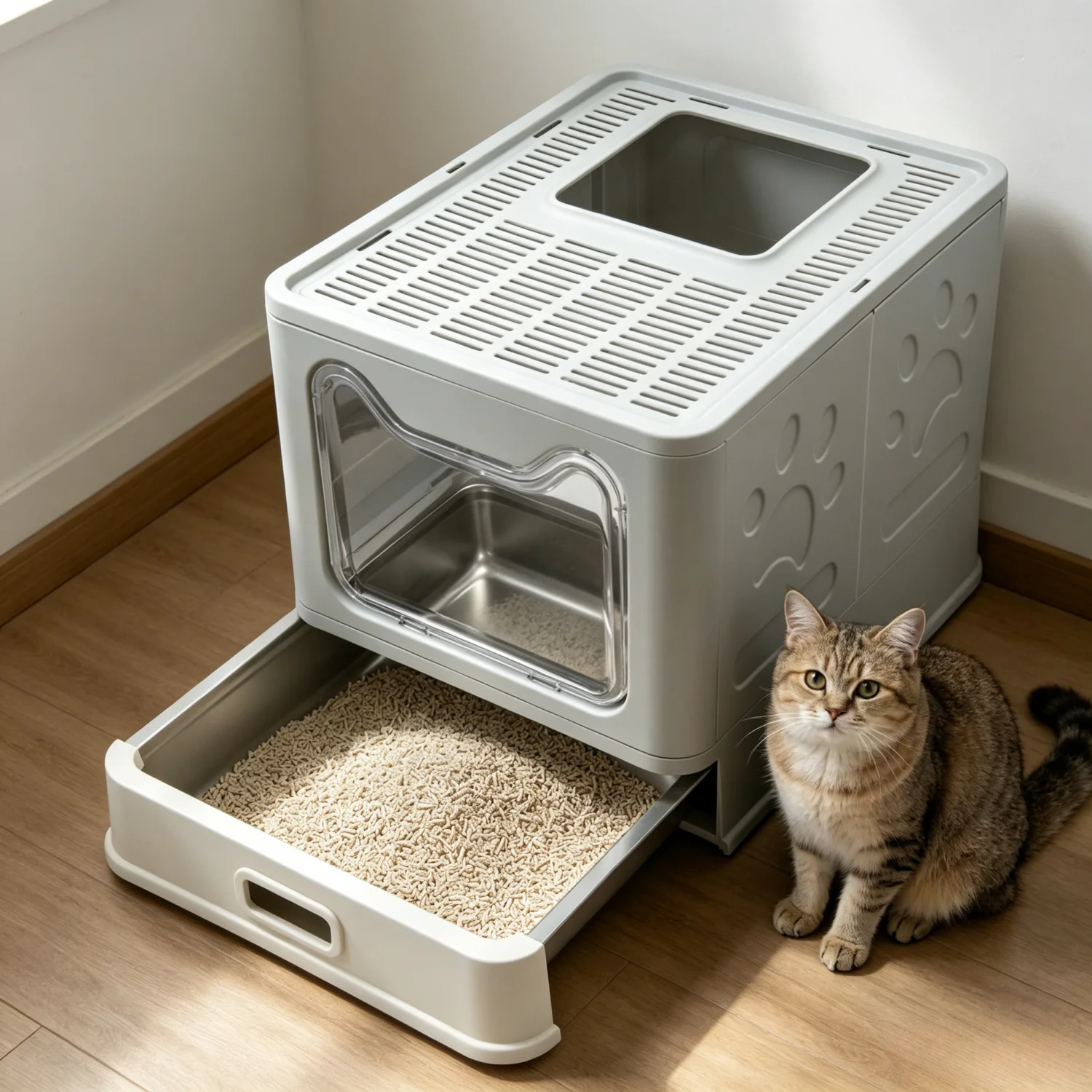 Cat Litter Box Front Entry 1