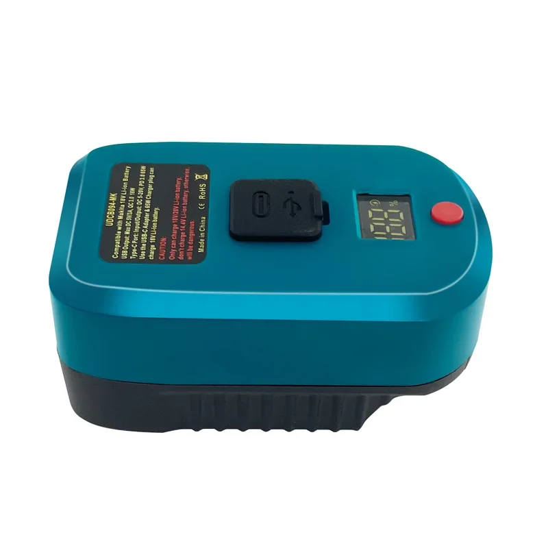 Adapter Charger for Makita/Bosch/Milwaukee/Dewalt 18V Li-ion Battery With USB Ty
