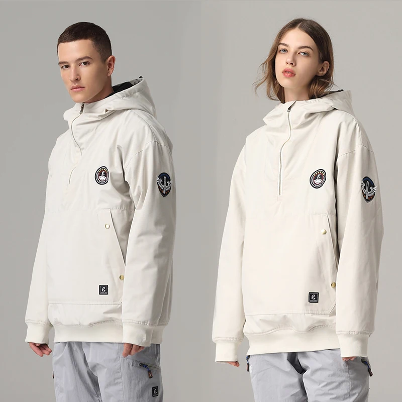 

2024 New Coat Ski Jacket Women Outdoor Sports Windproof Men Snowboard Suit Waterproof Winter Loose Top Ski Suit Hooded Hoodie