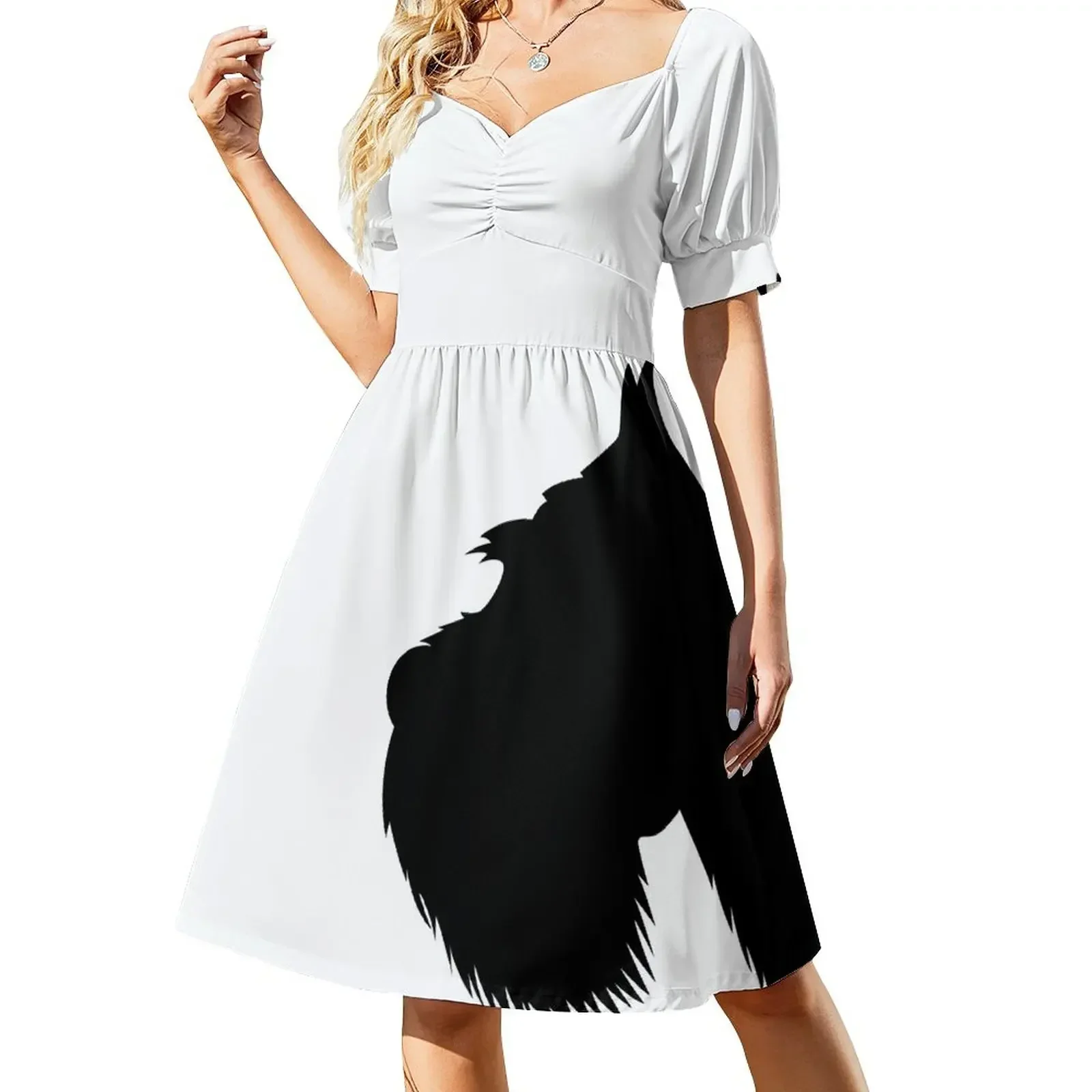 thumbnail image 1 of Mi vestido Schnauzer de manga corta Falda de verano Vestidos de noche para mujer Vestido para mujer Verano Ropa de verano para mujer, 1 of 8