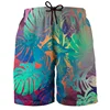 Hawaiian 3d Print Plants Beach Shorts For Men Boys Quick Dry Surf Board Shorts Bathing Suit Casual Summer Swimming Trunks 2