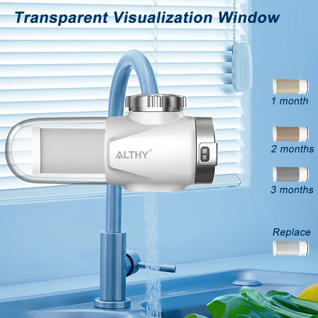 Filtres À Eau De Robinet ALTHY Robinet De Comptoir Purificateur De Filtre À  Eau Potable Le Système Dultrafiltration Réduit 99 % Des Odeurs De Métaux  Lourds De Chlore 230628 Du 126,77 €