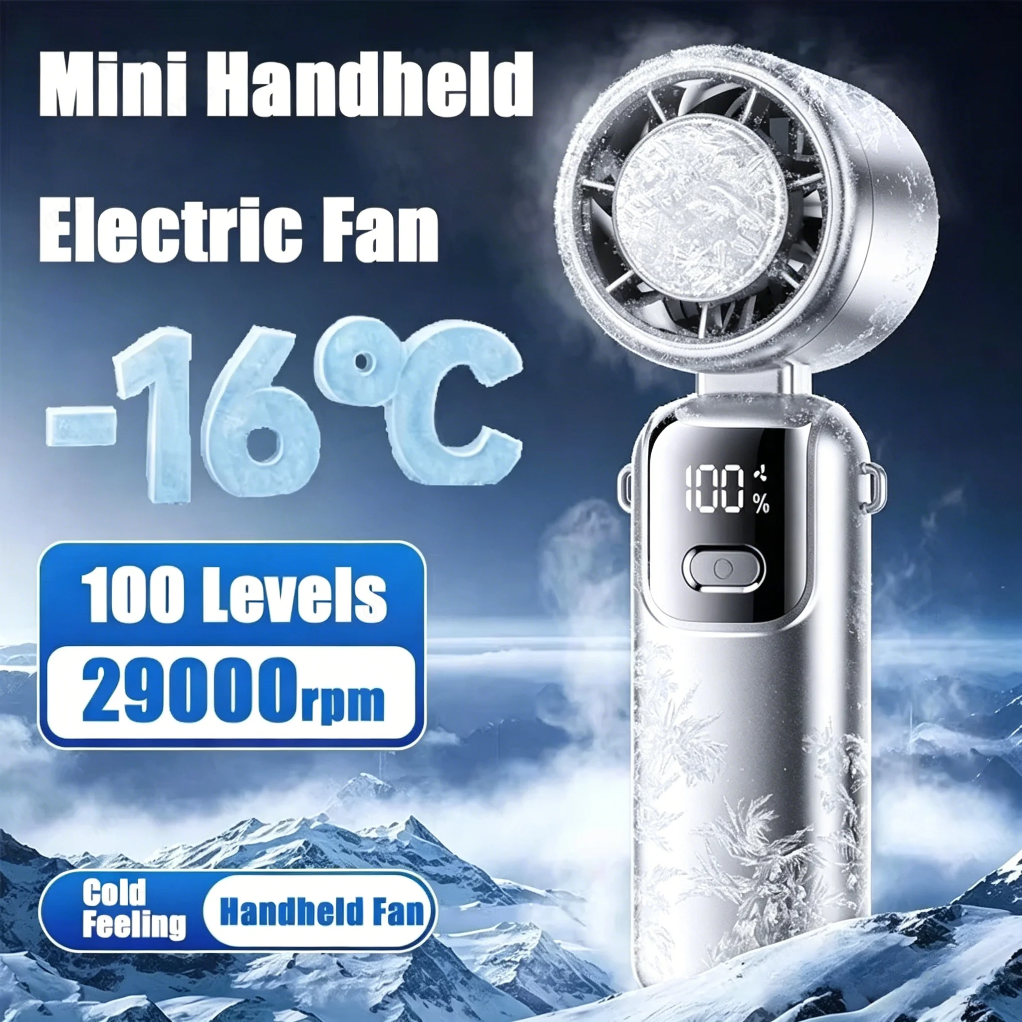 Ventilateur de Cou Turbo + Pack Froid — photo réelle