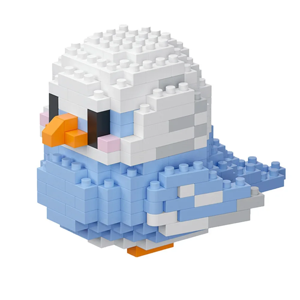 KNEW BUILT Colorful Parrot Micro Mini Building Blocks Assembly Toys 3D Model Bricks for Birds Funs Hands-on Ability Gift 5