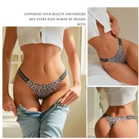 3Pcs/Set Low Waist Sexy Panties Women Thongs Rhinestones Letter Diamonds G-string Sports Thong Shorts Briefs T-back Size XS-XL 1