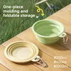 Foldable Travel Dog Bowls Collapsible Silicone Food Water Dish for Cats Outdoor Camping Supplies with Carabiner Dog Feeders 2