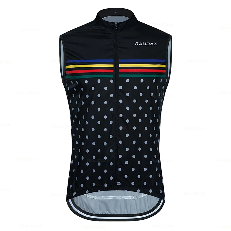 Raudax Cycling Jackets Unisex Bicycle Windproof Cycling Clothing Bike Maillot Sports Sleeveless Vest Light Thin Jerseys
