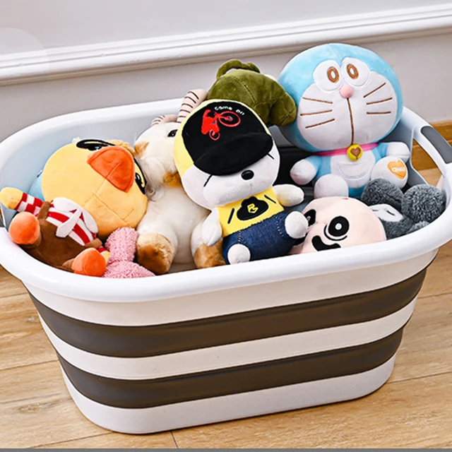 Plastic Storage Container Organizer  Folding Plastic Laundry Basket -  Large - Aliexpress