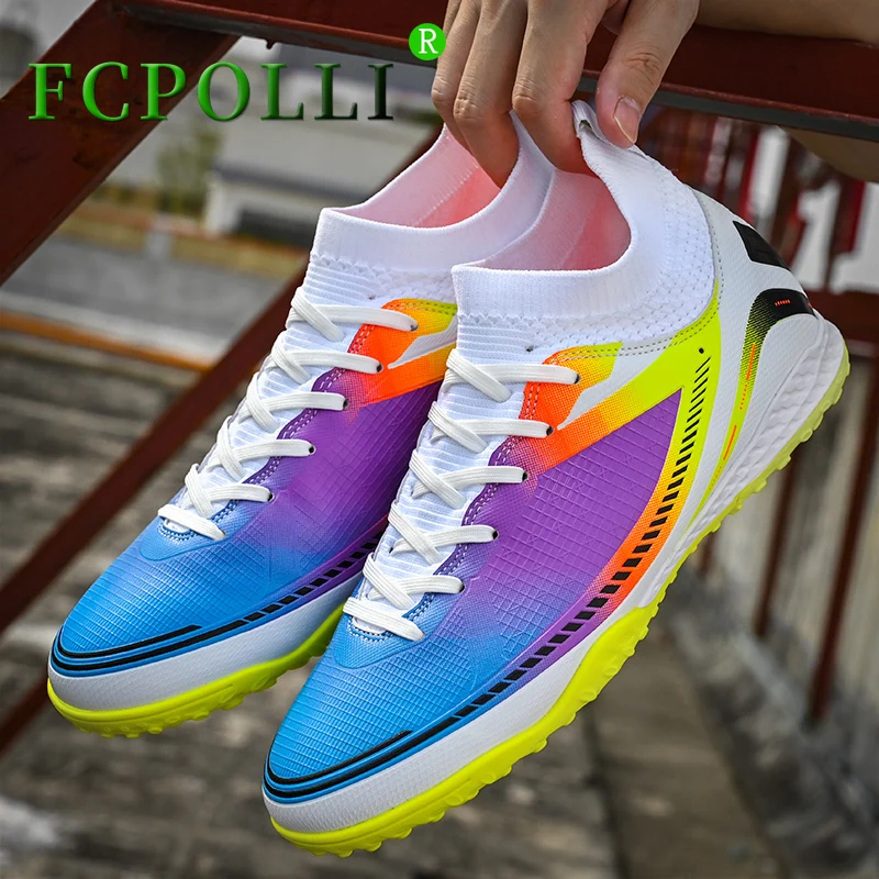 

New Arrival Football Sock Boots Men High Top Indoor Sport Shoes Mens Brand Designer Turf Soccer Shoe Couples Training Shoes