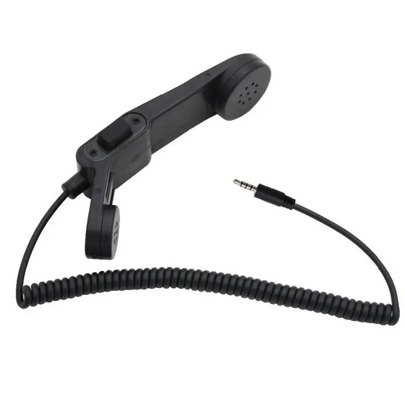 1 Pin 3.5mm Jack Military Army Retro Handheld Speaker PTT Mic Telephone Microphone For iPhone Samsung HuaWei Xiaomi Smart Phone