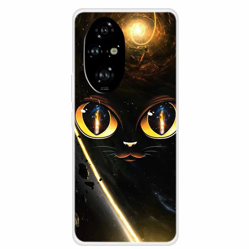 Clear Soft Silicone TPU Phone Back Cover with Animal Pattern Design