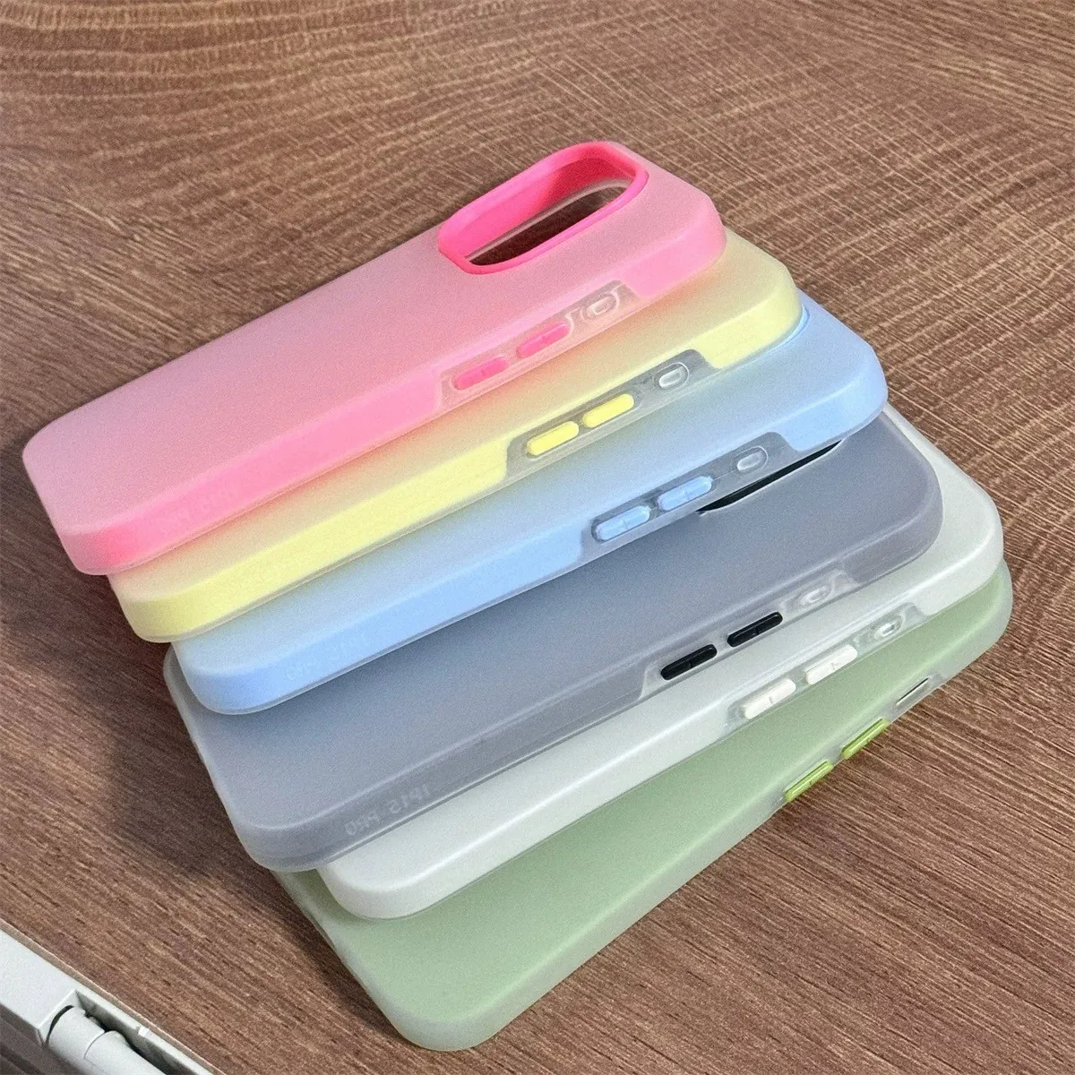 Soft Matte Candy Transparent Silicone Phone Case Cover