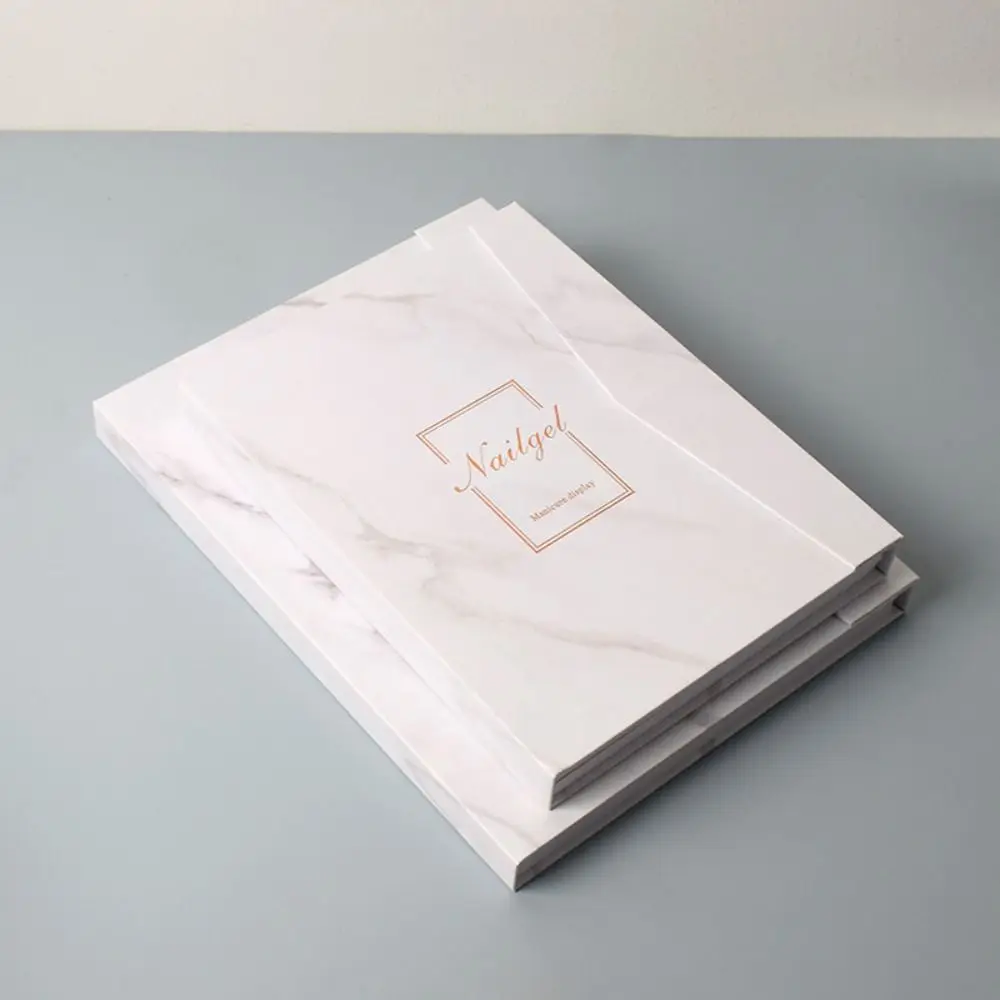 Large-capacity Magnetic Nail Display Book Space Saving Multi-functional Nail Gel Polish Showing Shelf DIY Smooth