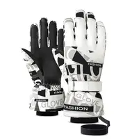 Touch Screen Ski Gloves 3M Winter Warm Plus Velvet Thickened Waterproof and Windproof Outdoor Mountaineering and Riding Motorcyc 1