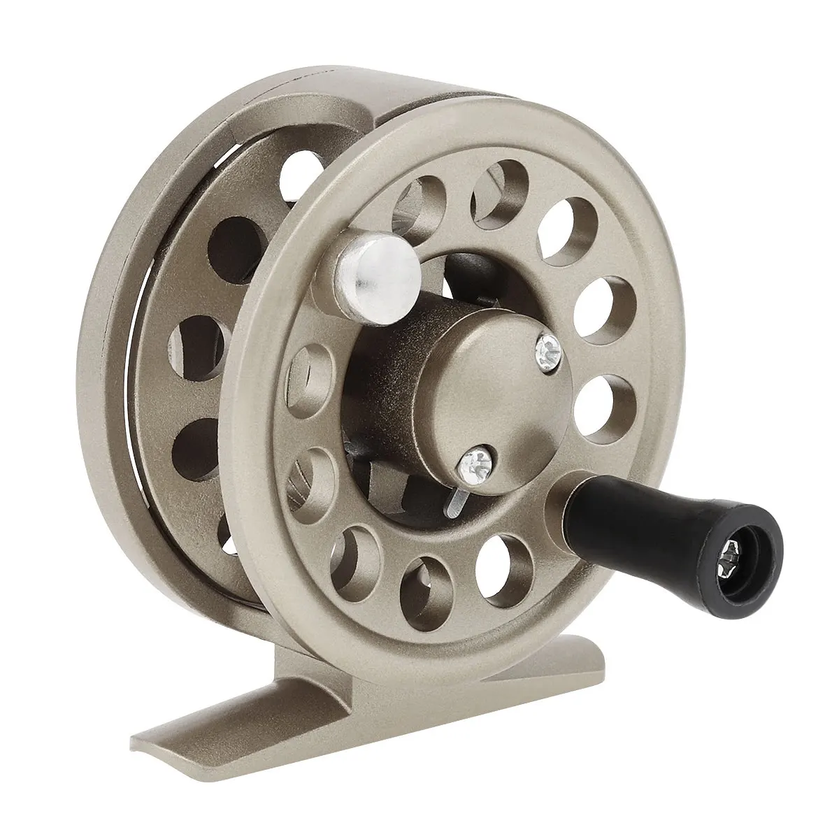 Moulinet Peche 6-Pack Plastic Ice Fishing Reels – Small Round Fly Fishing Tackle Wheel, Black Transparent, 2.36 X 0.79 Inches Plastic Fishing Reel - View #4