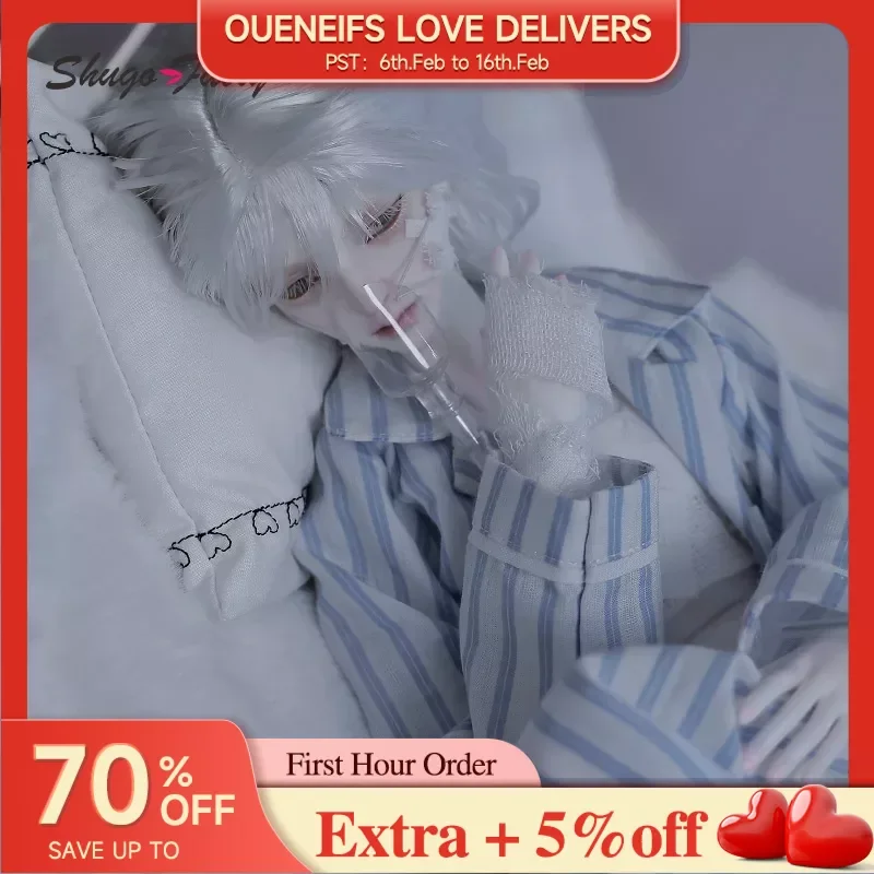 Shugafairy Morty Bjd Doll 1/4 45Cm Con Bubo Body Malsano Fragile Hospital Gown Dress Amazing Boy Bjd Ball Jointed Dolls