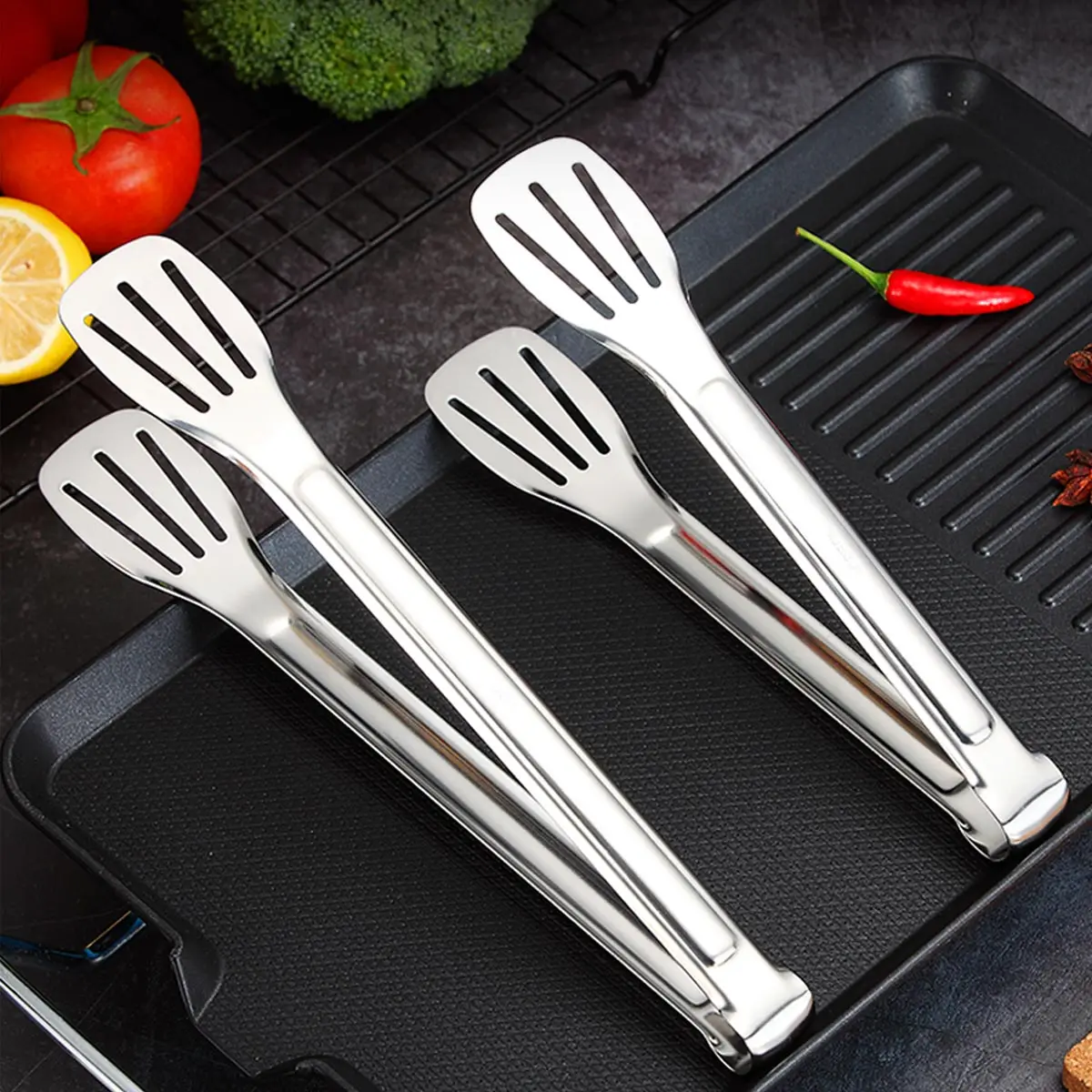 Household Barbecue Tongs Kitchen Food Tongs