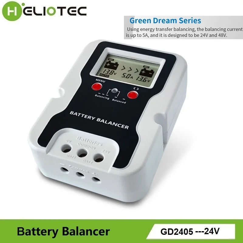 Battery Voltage Equalizer 24V Battery Equalizer Battery Balancer Recharger Controller For Flood/AGM Gel LeadAcid Pack System Voltage Equalizer
