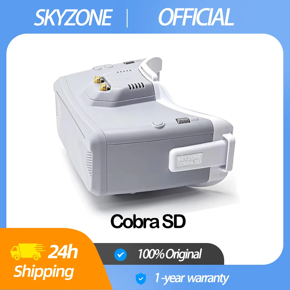 Очки SKYZONE COBRA SD FPV 4,3-дюймовый ЖК-экран 800X480 5,8G 48-канальный встроенный разнесенный приемник с радиаторным вентилятором для радиоуправляемых дронов