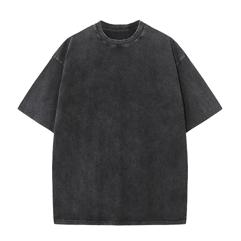 100% Cotton T-shirt, Free Customization of Your Own Logo, Urban Trend Retro Short-sleeved T-shirt, European and American Size T- - Image 7