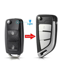 Premium Car Key Case Replacement Housing (Model 3 Modified)
