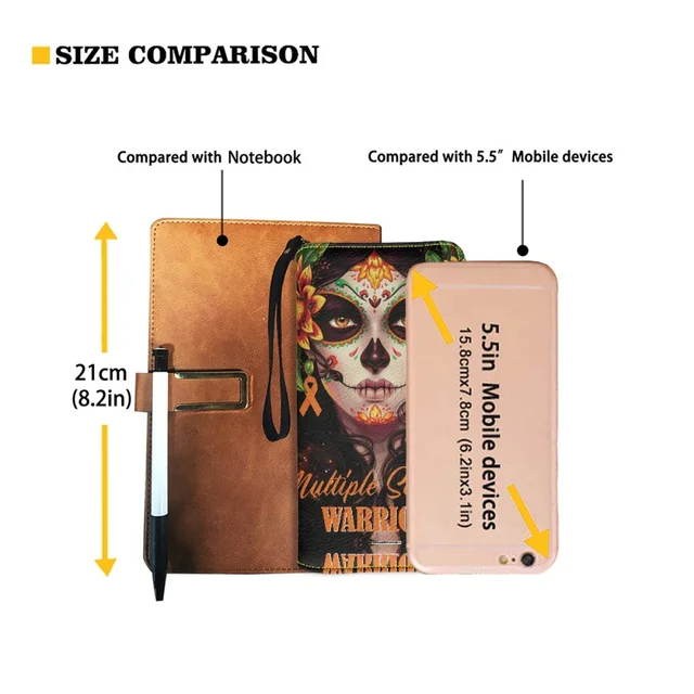 고딕 매력을 드러내는 Catrina Calavera Sugar Skull 지갑